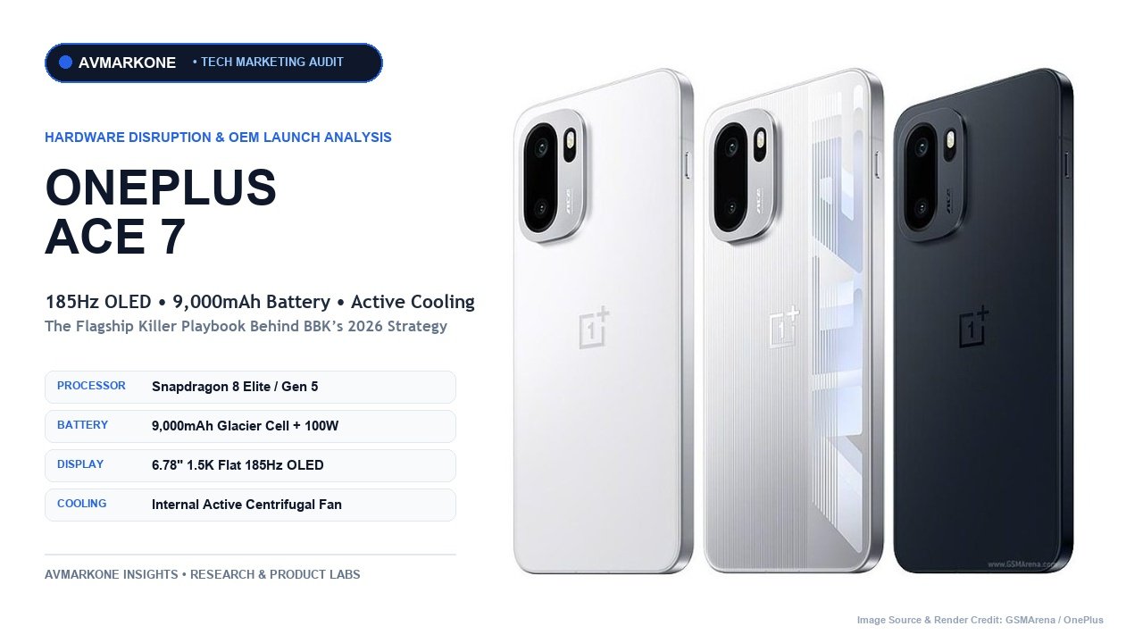 OnePlus Ace 7 Hardware Breakdown and Internet Marketing Strategy — AVMARKONE Tech Audit