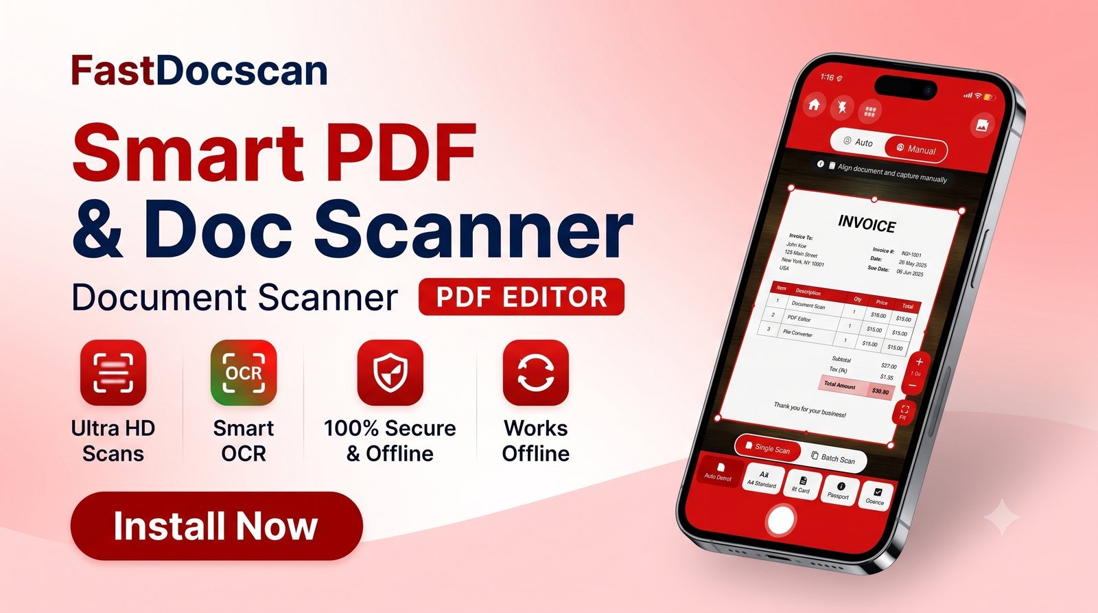 FastDocscan App Overview Banner by AVMARKONE